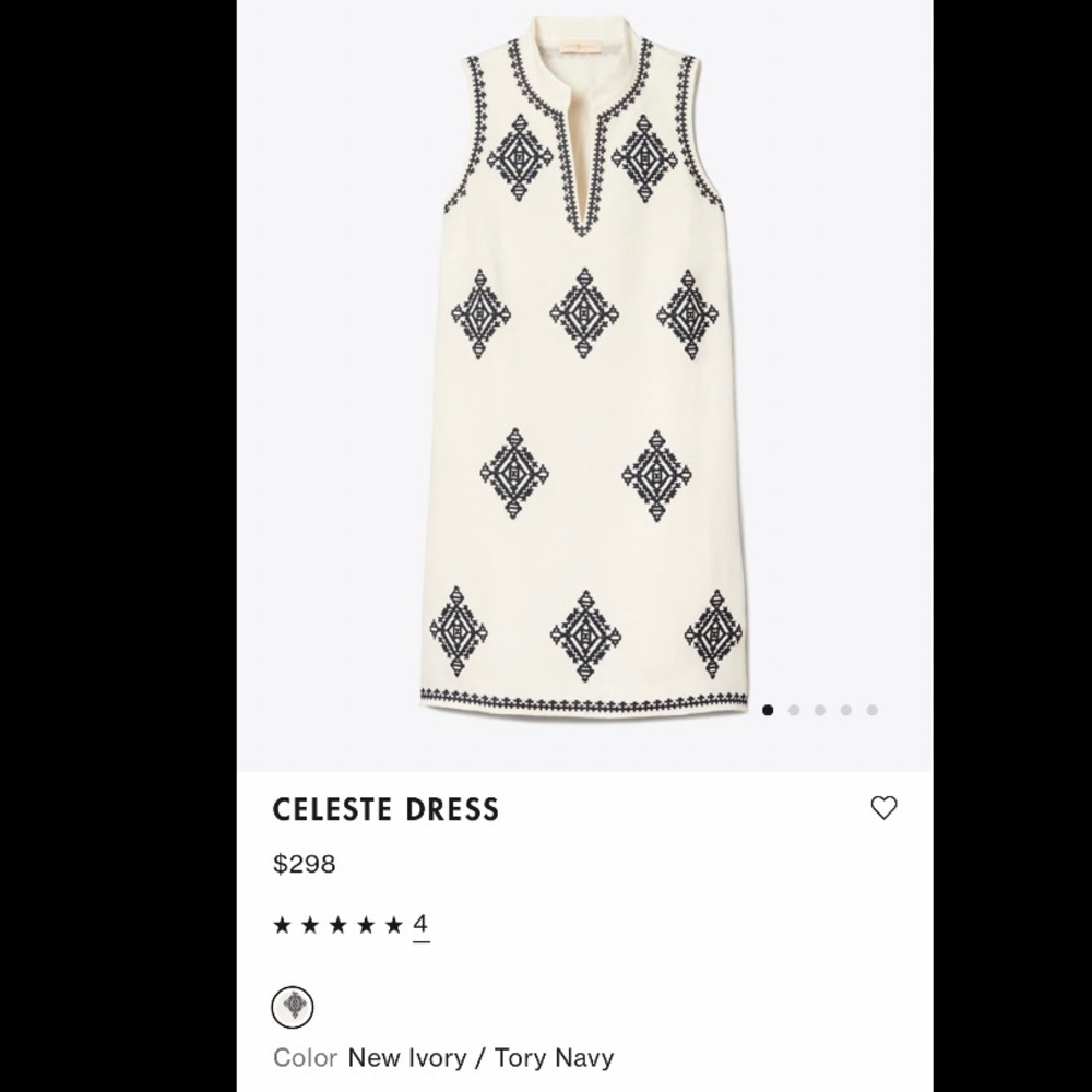 EUC Tory Burch Celeste Dress, in stores now
